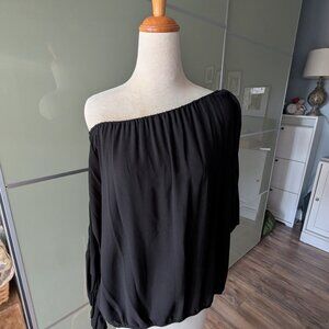 Black Blouse Long Sleeves - Large